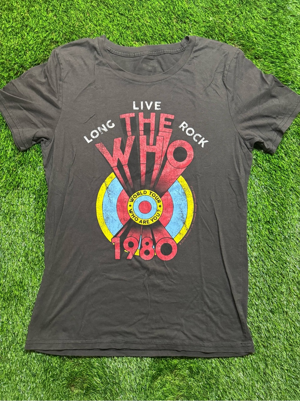 The Who Long Live Rock Tee‎ Womens M Hollister Distressed Band Tour Shirt